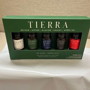 DW Home Aroma Oils - Tierra 5-Piece Set - Balsam Alpine Glacier Chalet Apres Ski